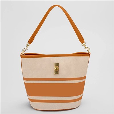 Genți de mână cu umăr cu găleată din pânză pentru femei